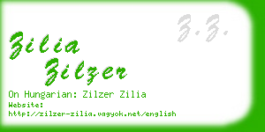 zilia zilzer business card
